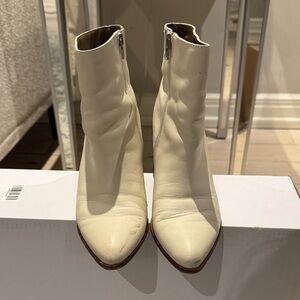 Dolce Vita Cream Ankle Booties